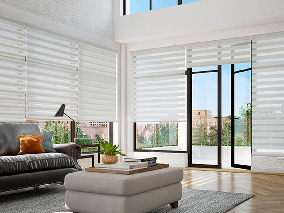 Zebra Banded Shade Custom Installation 3